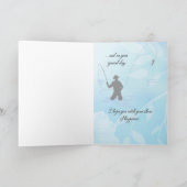 Carte "Pêcheur à la mouche" Joyeux anniversaire (Intérieur)