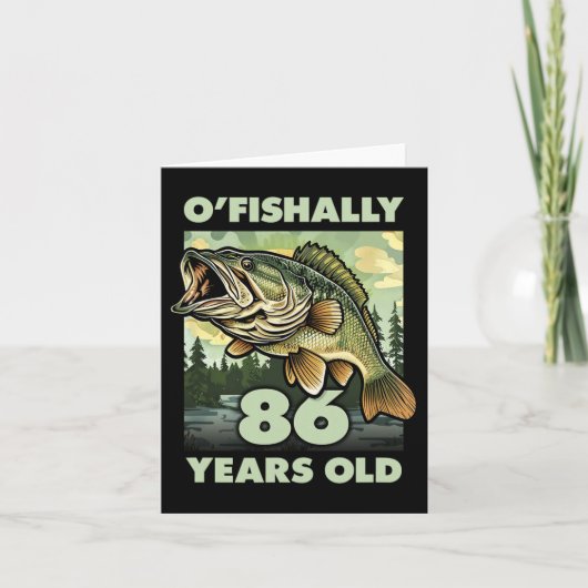Carte Pêcheur de 86 ans O'fish 86 Pêche 86e B (Devant)