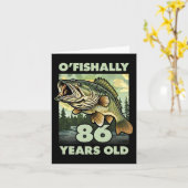 Carte Pêcheur de 86 ans O'fish 86 Pêche 86e B (Fleur jaune)