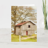 Carte Pêcheur de pêche Cabine de poisson Anniversaire (Devant)