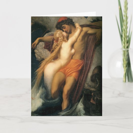 Carte Pêcheur et sirène (Devant)