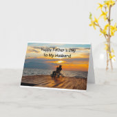 CARTE PÊCHEUR/MARI EN FÊTE DES PÈRES AVEC AMOUR (Fleur jaune)