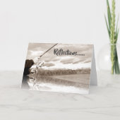 CARTE PÊCHEUR ***RÉFLEXION DES TEMPS PARTAGÉS**** (Devant)