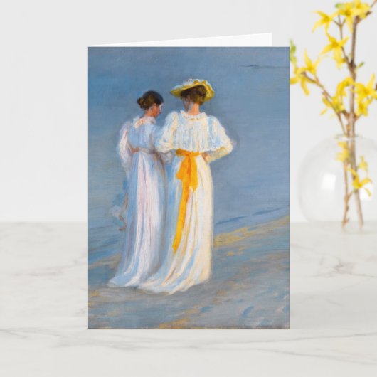 Carte Peder Severin Kroyer - Anna Ancher & Marie Kroyer (Fleur jaune)