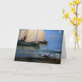 Carte Peder Severin Kroyer - Bateaux de pêche (Fleur jaune)