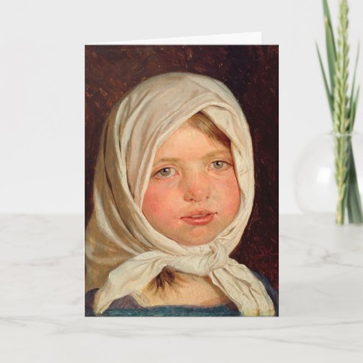 Carte Peder Severin Kroyer - Petite fille de Hornbaek (Devant)