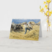 Carte Peder Severin Kroyer - Threshing dans les Abruzzes (Fleur jaune)