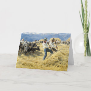 Carte Peder Severin Kroyer - Threshing dans les Abruzzes