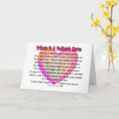 Carte Pediatric Nurse Tribute  (Fleur jaune)