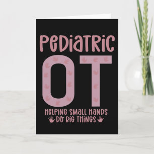 Carte Pediatric OT ergothérapeute OT Dons