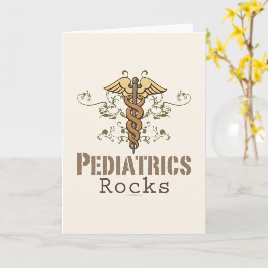 Carte Pediatrics Rock (Fleur jaune)