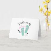 Carte Pedicure Nail Salon Flip Flops (Fleur jaune)