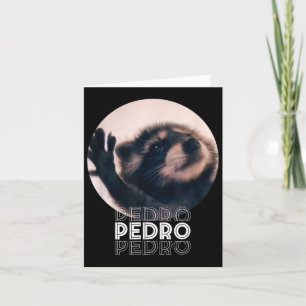 Carte Pedro Racoon Danse Populaire Mème Internet Mapache