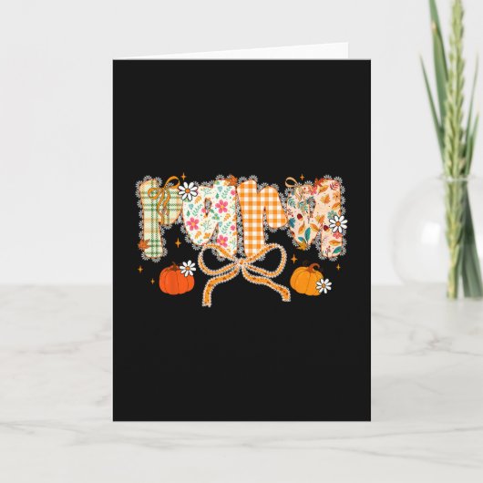 Carte Peds Crew Nurse Fall Heart Pediatric Pumpkin Thank (Devant)