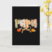 Carte Peds Crew Nurse Fall Heart Pediatric Pumpkin Thank (Fleur jaune)