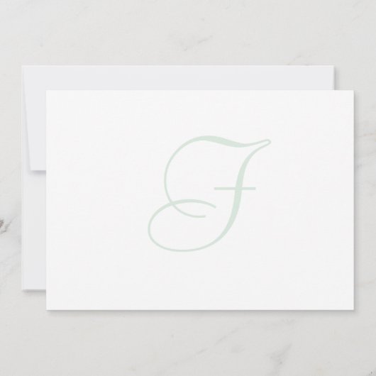 Carte Pee Gee Hydrangea Fleurs Monogrammes Nota Vierge (Dos)