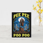 Carte Pee Pee Poo Poo Maudit Mème Génération Z Drôle Squ (Fleur jaune)