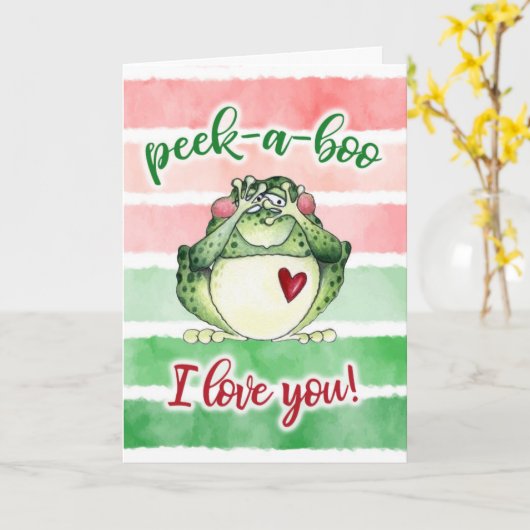 Carte Peek-a-Boo (Fleur jaune)