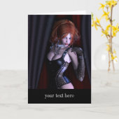 Carte Peek A Boo Gothic Fantasy (Fleur jaune)