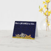 Carte Peeking Cats Graduation (Fleur jaune)