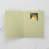 carte peep avec bleuets (Intérieur)