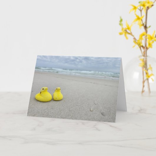 Carte Peeps de Pâques (Fleur jaune)