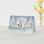 Carte Pegasus. Le cheval à ailes (Fleur jaune)