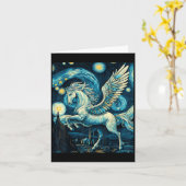 Carte Pegasus Sous Starry Night Sky Art Graphisme Christ (Fleur jaune)