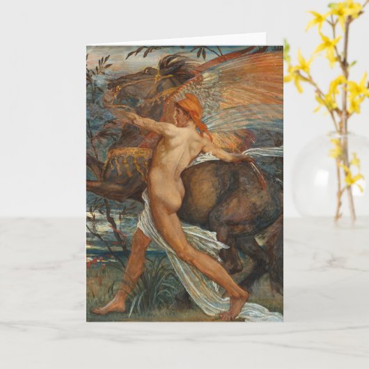 Carte Pegasus | Walter Crane (Fleur jaune)