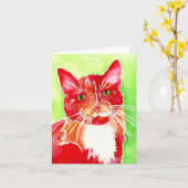 Carte "Peignez" le minou d'AFRP (Fleur jaune)