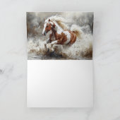 Carte Peindre Un Cheval Qui Traverse L'Eau (Intérieur)