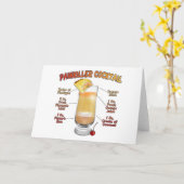 Carte PEINKILLER Cocktail Recette Art (Fleur jaune)