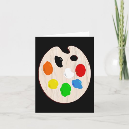 Carte Peintre Artiste Peinture Palette Halloween Costume (Devant)