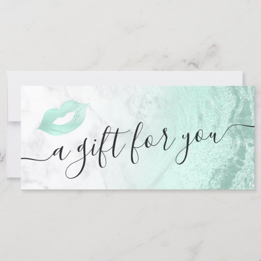 Carte Peintre maquillage de marbre à lèvres de parties s (Devant)