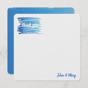 Carte Peinture à l'aquarelle Merci