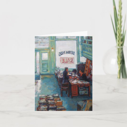 Carte Peinture à l'huile "de vente de livres d'Eureka" (Devant)