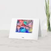 Carte Peinture Abstraite couleur angulaire (Dos)