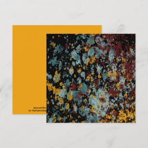 Carte Peinture Abstraite Graffiti Éclaboussure D'art Sur