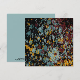 Carte Peinture Abstraite Graffiti Éclaboussure D'art Sur