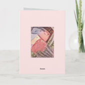 Carte Peinture abstraite moderne couleurs chaudes (Dos)