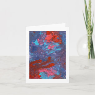 Carte Peinture acrylique à main gauche