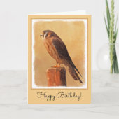 Carte Peinture américaine Kestrel - Art original pour oi (Devant)