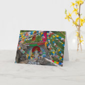 Carte Peinture bouddhiste sur les rochers (Fleur jaune)