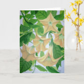 Carte Peinture Brugmansia (Fleur jaune)