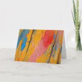 Carte Peinture colorée (Devant)