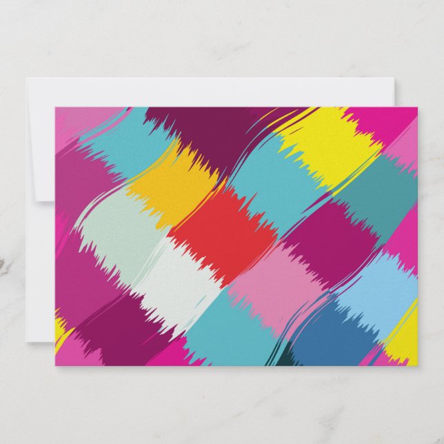 Carte Peinture contours conception abstraite (Devant)