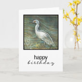 Carte Peinture D'Aiguille Dans L'Eau Joyeux Anniversaire (Fleur jaune)