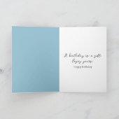 Carte Peinture d'anniversaire avec le souffle du bébé (Intérieur)