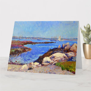 Carte peinture d'art fin du port de Portsmouth, NH,
