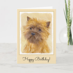 Carte Peinture de Cairn Terrier - Cute Original Dog Art